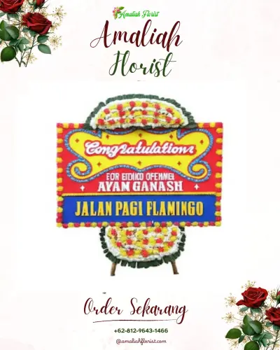 Bunga Papan Congratulation di Kawasan Industri Kendal Park
